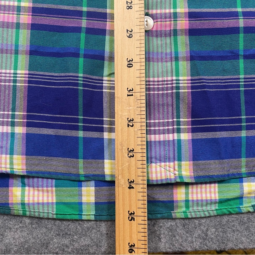 Polo by Ralph Lauren Men's Multicolor Plaid Dress Shirt, Long Sleeve, Size 3XB - Picture 8 of 14